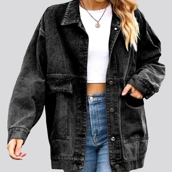 Stonewashed women's jean jacket | Jeans4you.shop