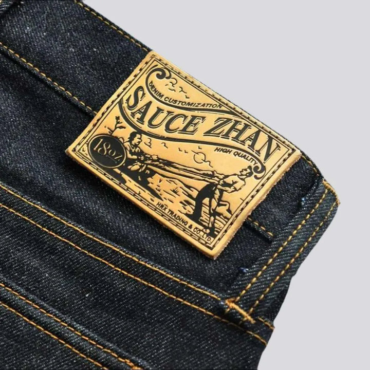 Heavyweight raw self-edge jeans