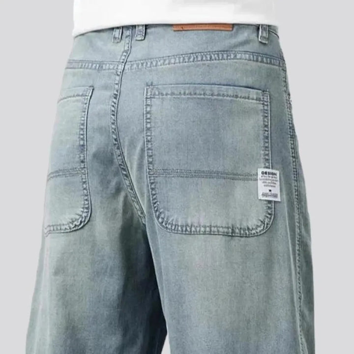 Lyocell high-waist jeans
 for men