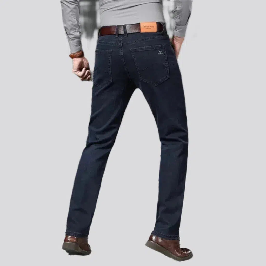 Straight thick jeans
 for men