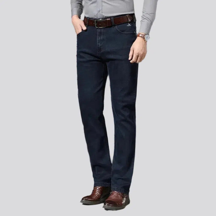 Straight thick jeans
 for men