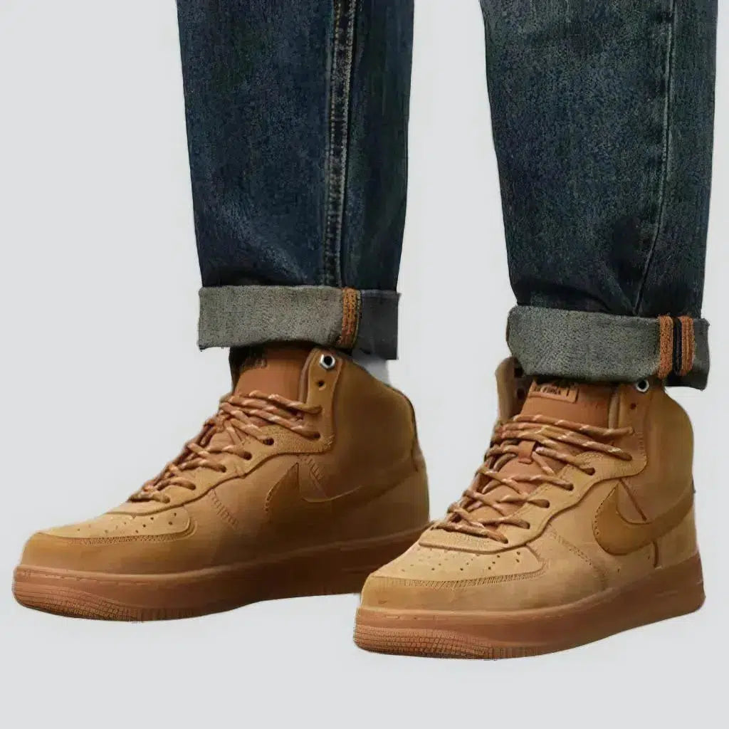 Whiskered fashion jeans
 for men