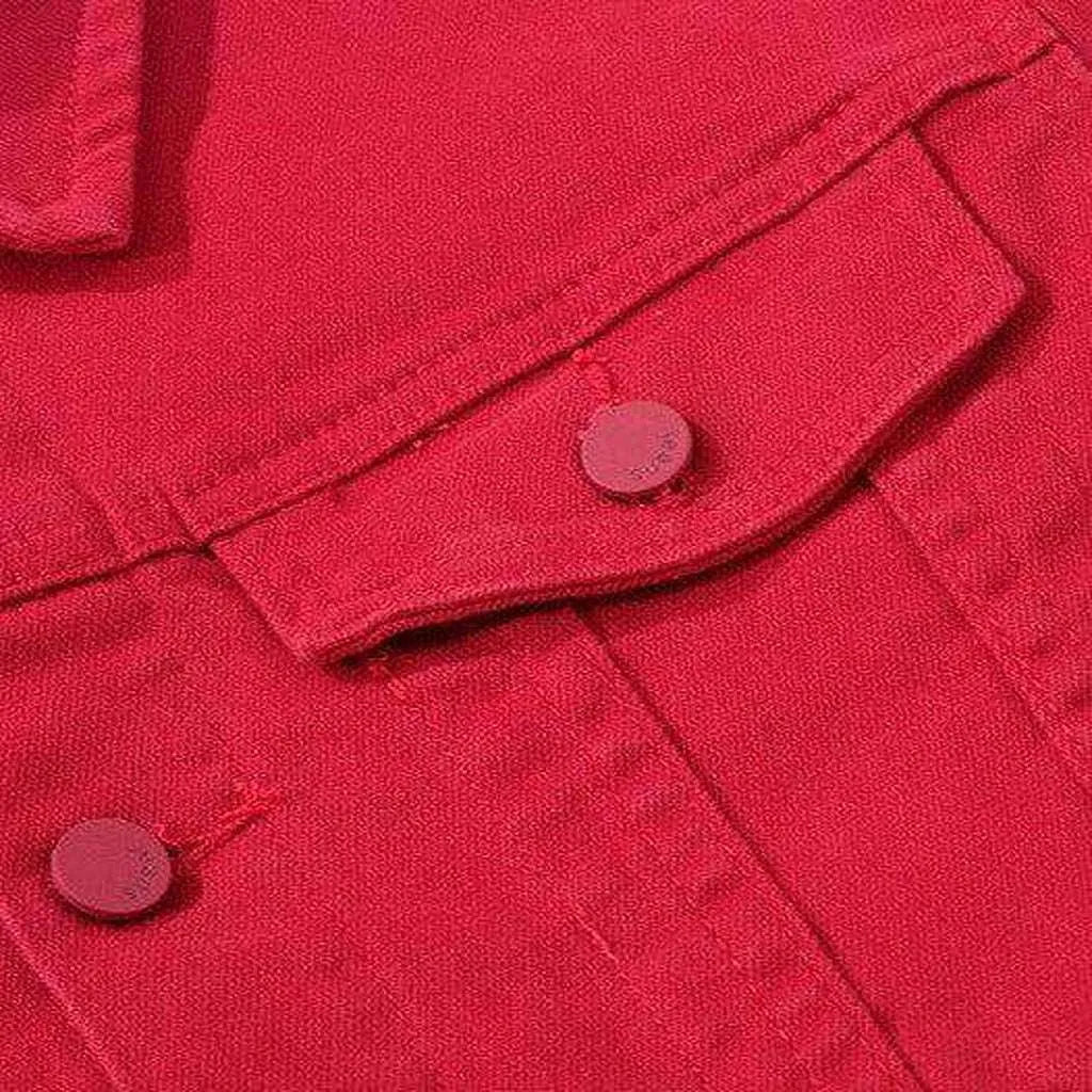 Fancy color men's denim jacket