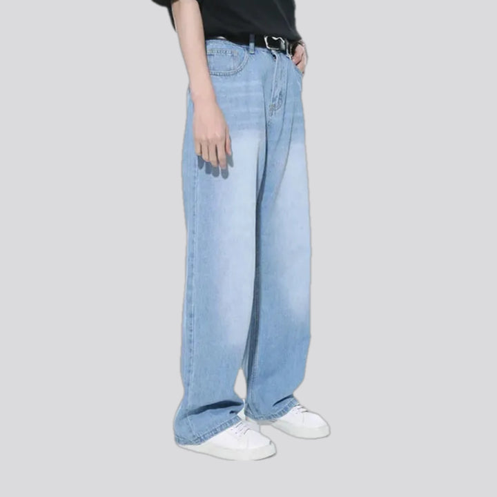 Colored fashion street style men's jeans