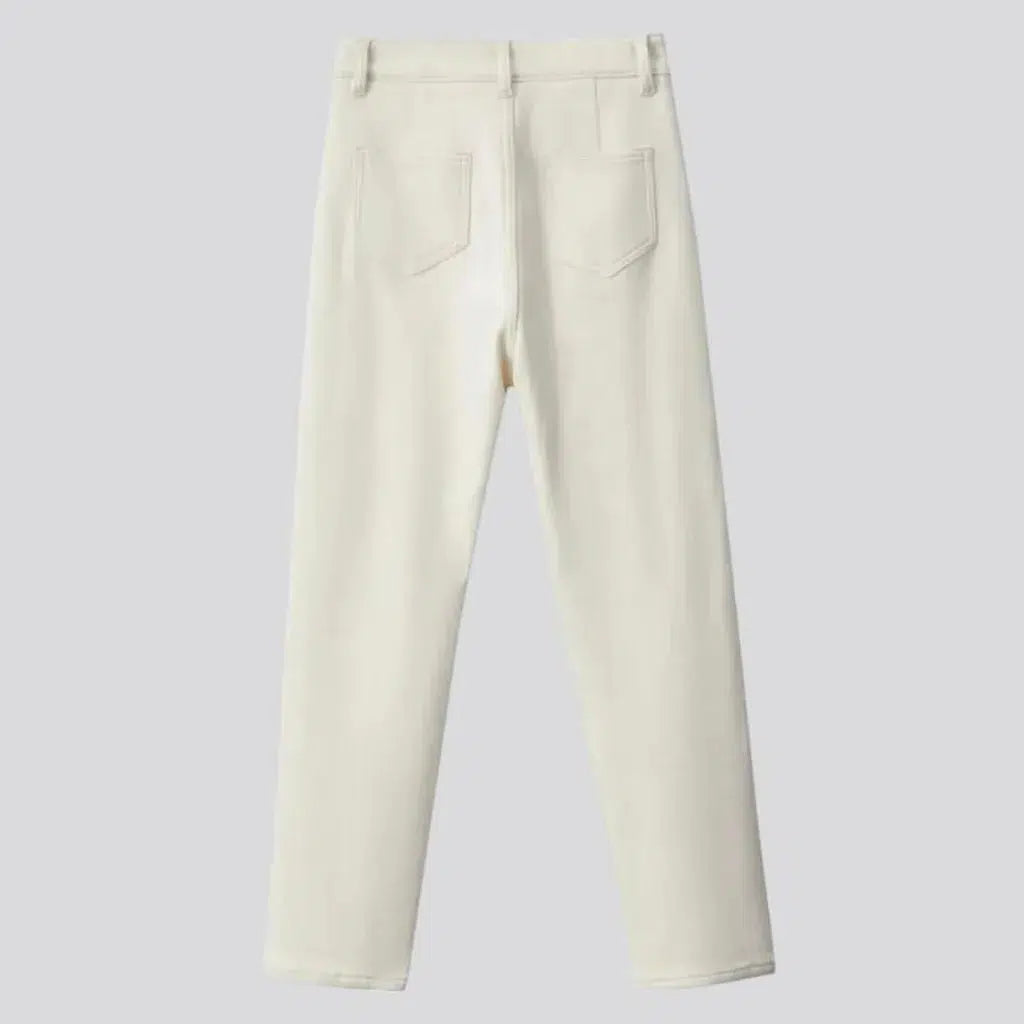 90s monochrome jeans
 for women