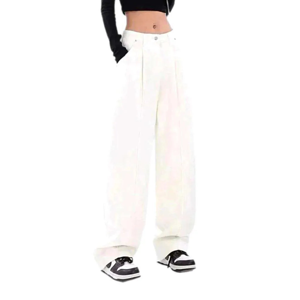 Vintage front seams jeans
 for women